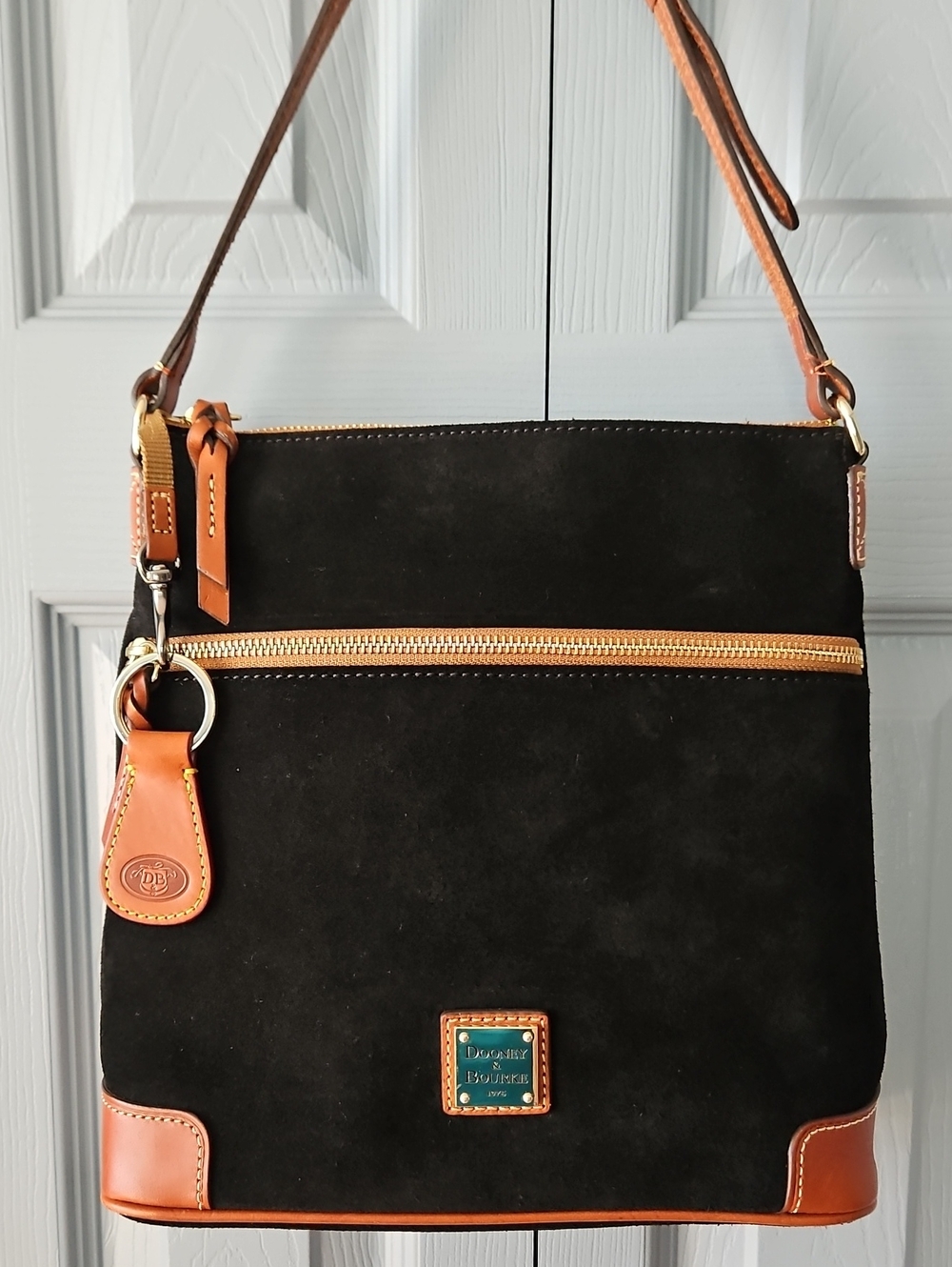 🖤 BIG WEEKEND SALE Dooney & Bourke Black Suede Crossbody Bag